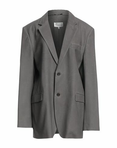 Maison Margiela Woman Blazer Grey Wool Cover