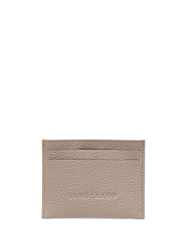 Longchamp Le Foulonné leather cardholder - Grey Cover