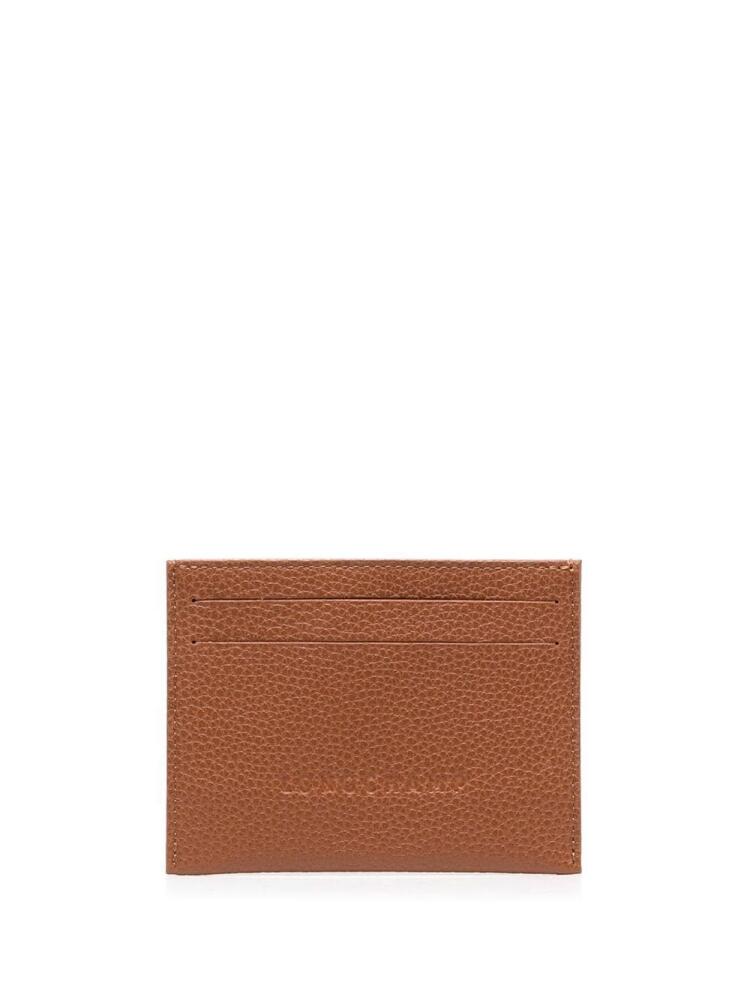 Longchamp Le Foulonné leather cardholder - Brown Cover