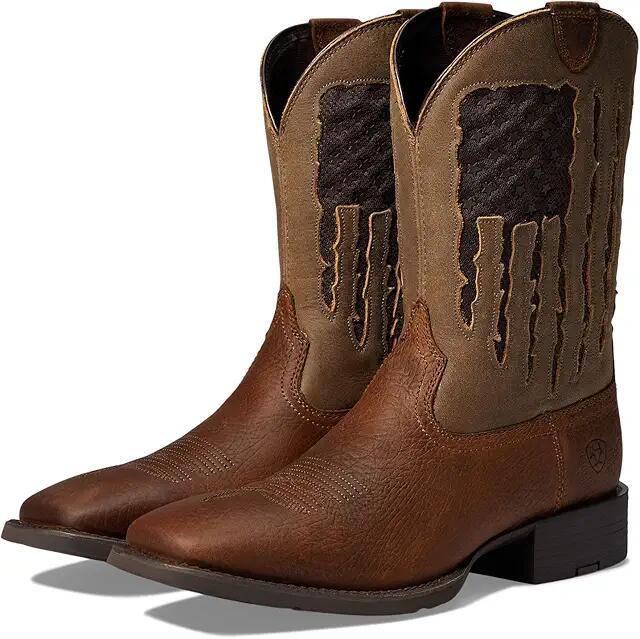 Ariat Sport My Country VentTEK Western Boot (Faithful Brown) Men's Shoes Cover