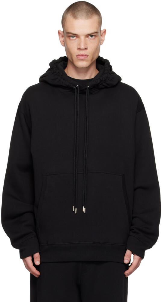 Dries Van Noten Black Loose Fit Hoodie Cover