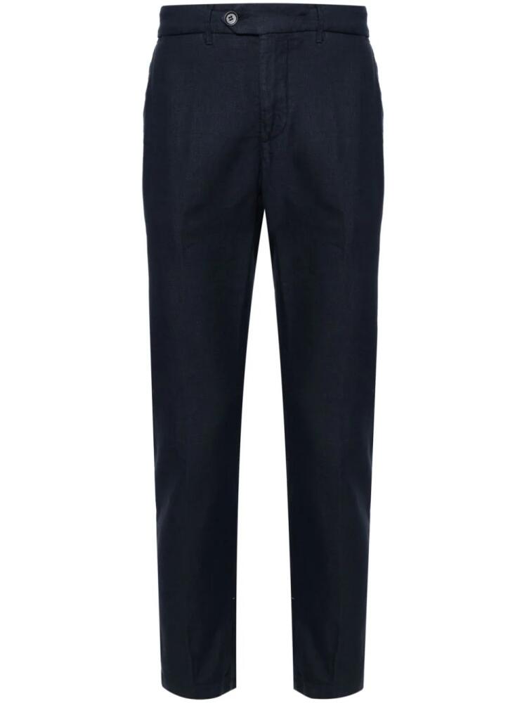 TELA GENOVA mid-rise straight-leg trousers - Blue Cover