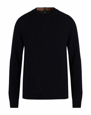 Ps Paul Smith Man Sweater Midnight blue Merino Wool Cover