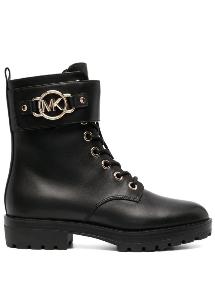 Michael Michael Kors Rory lace-up leather boots - Black Cover