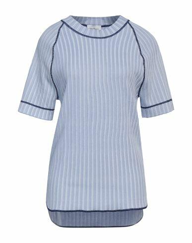 Ferragamo Woman Sweater Sky blue Polypropylene, Cotton, Silk Cover