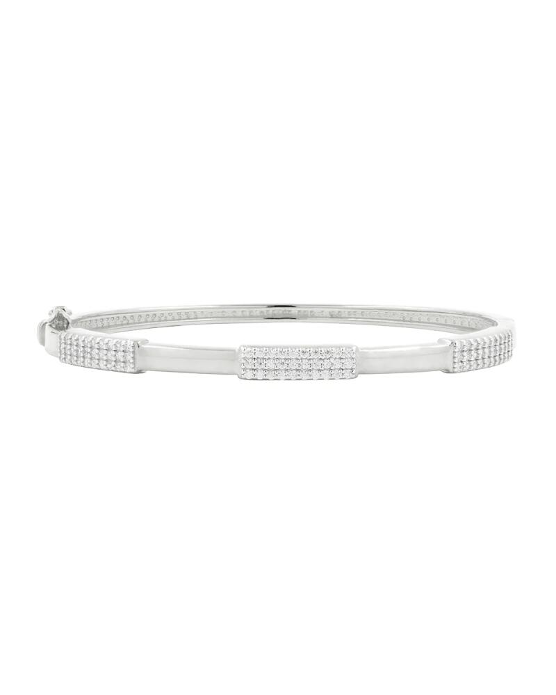 Freida Rothman Radiance Thin Hinge Bangle, Silver Cover