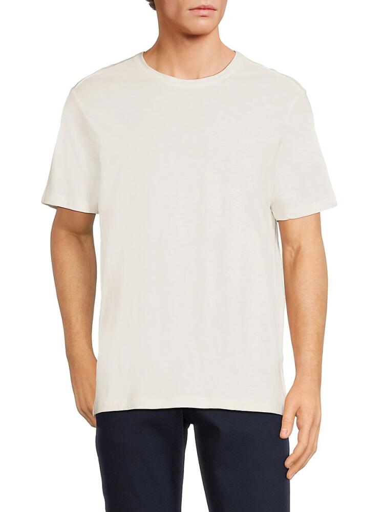 Saks Fifth Avenue Men's Solid Tee - Snow White Cover