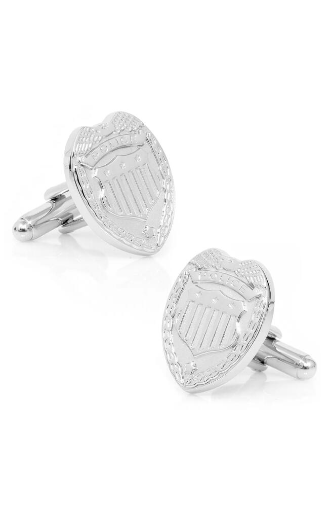 Cufflinks, Inc. Police Badge Cuff Links in Silver Cover