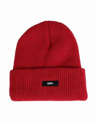 Vans Eastview Cuff Beanie Hat Red Acrylic Cover