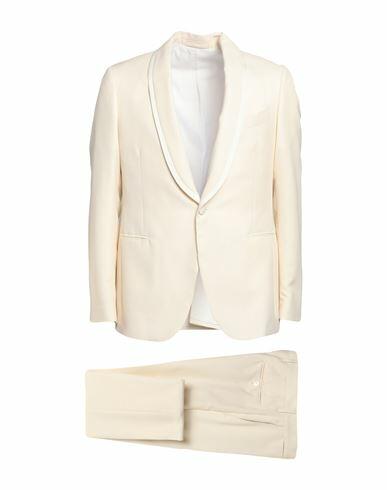 Lardini Man Suit Cream Wool, Mohair wool, Silk Cover