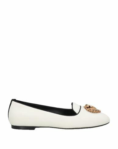 Dolce & gabbana Woman Loafers Off white Textile fibers Cover