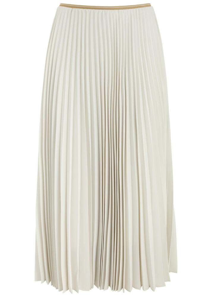 Vince Pleated Chiffon Midi Skirt - Cream Cover