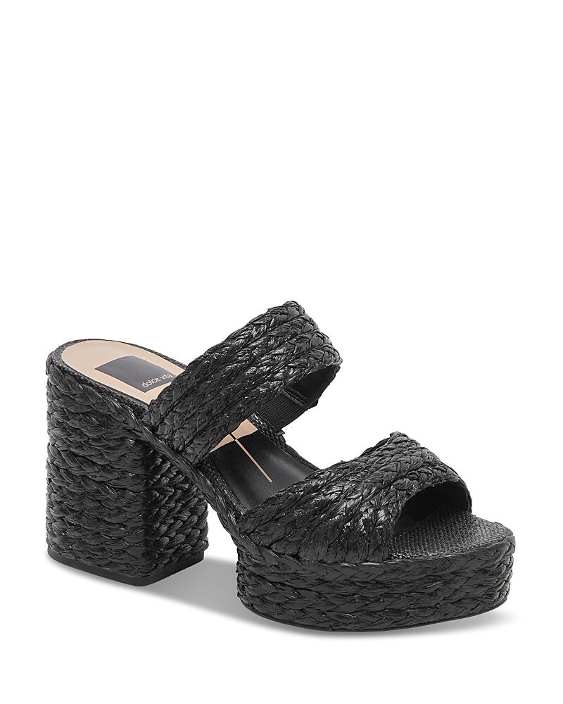 Dolce Vita Women's Latoya Woven Raffia Platform Sandals Cover