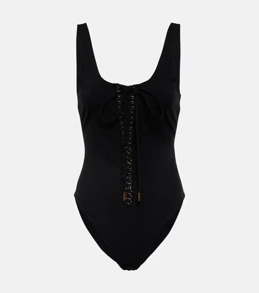 Saint Laurent Lace-up detail swimsuit Cover