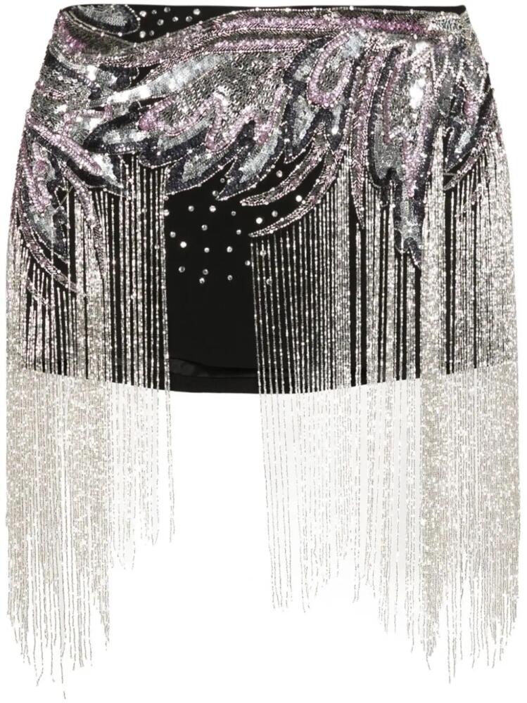 Amen sequin-embellished mini skirt - Black Cover