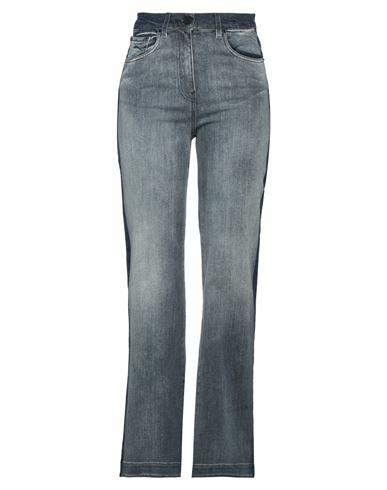 Be Blumarine Woman Jeans Blue Cotton, Elastane Cover