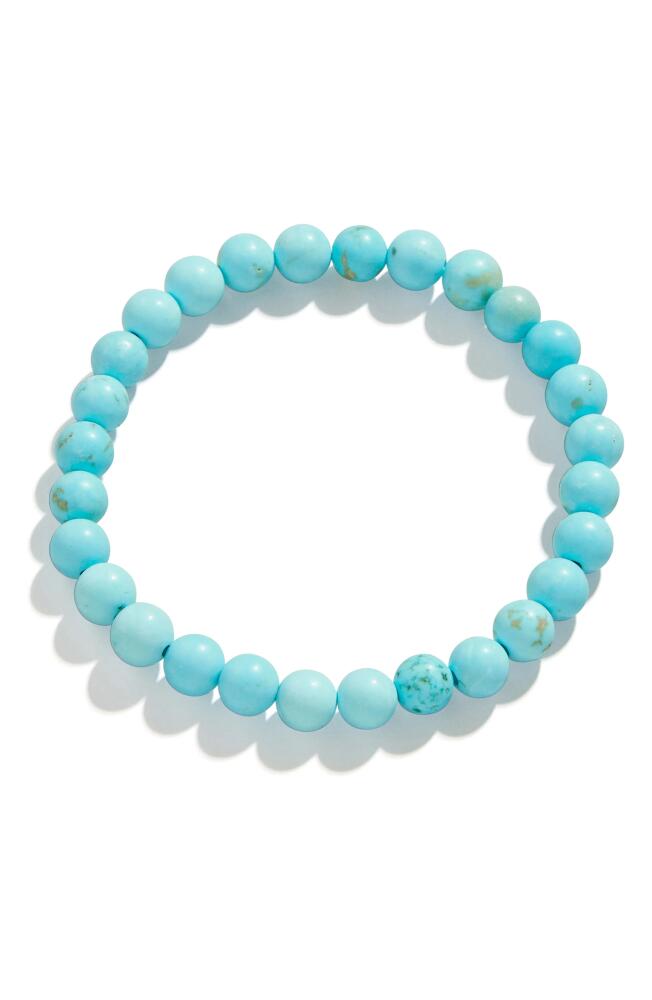 BaubleBar Semiprecious Stone Beaded Stretch Bracelet in Turquoise Cover