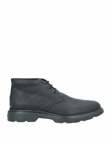 Hogan Man Ankle boots Black Soft Leather Cover