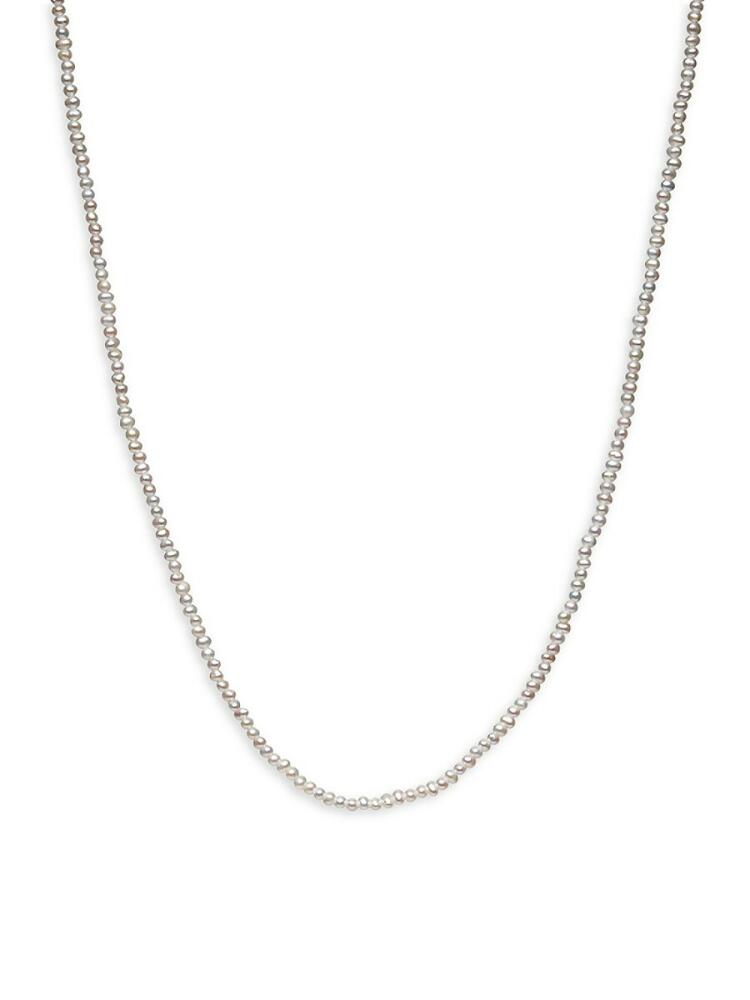 AWE INSPIRED Women's 14K Gold Vermeil & 2-2.5MM Seed Pearl Strand Necklace Cover