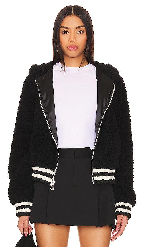 Michael Lauren Torin Sherpa Jacket in Black Cover