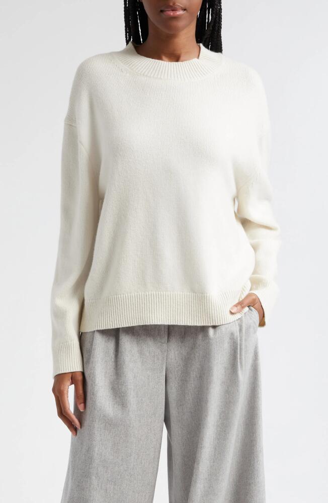 TWP Boyfriend Crewneck Cashmere Sweater in Ivory Cover