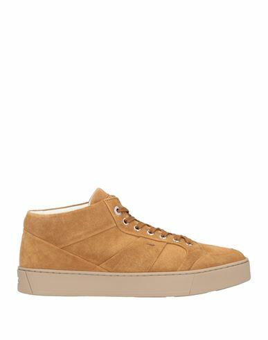 Santoni Man Sneakers Camel Leather Cover