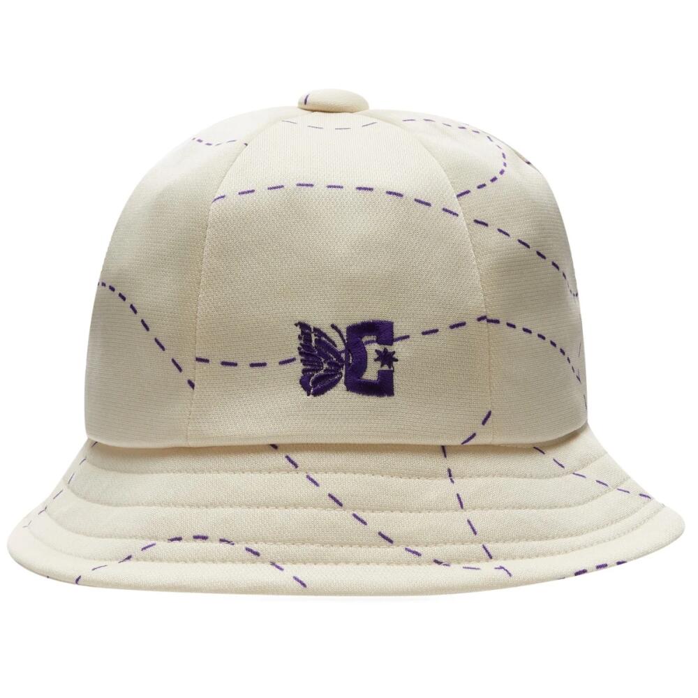 Needles Men's DC Poly Smooth Printed Bemuda Hat in Ivory Cover