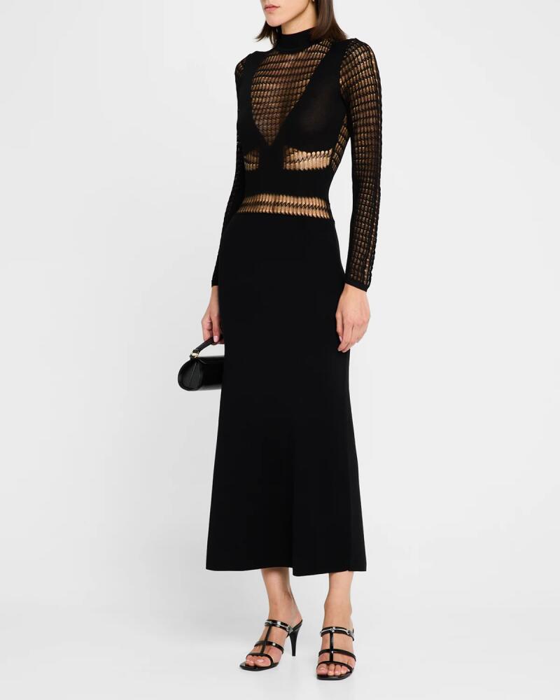 Iro Beryl Long-Sleeve Knit Midi Dress Cover