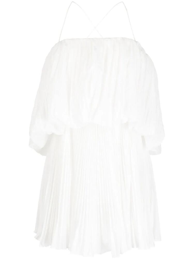 Acler Varley pleat-detailing dress - White Cover