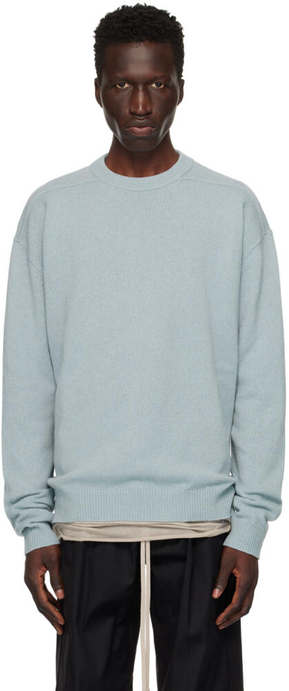 Rick Owens Blue Porterville Crewneck Sweater Cover