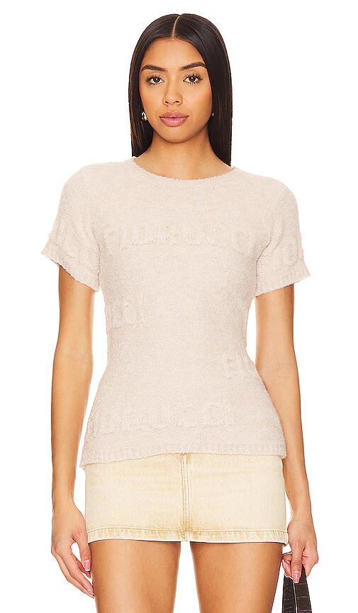 FIORUCCI Modern Logo Top in Cream Cover