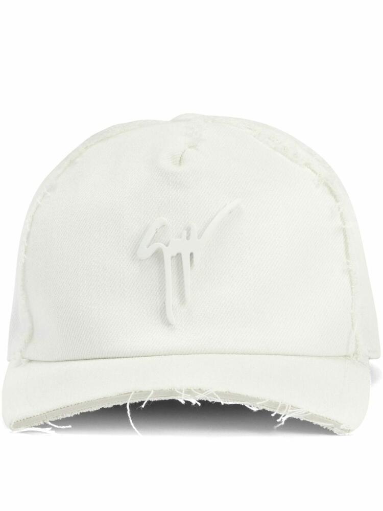 Giuseppe Zanotti logo-plaque baseball cap - White Cover