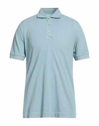 Circolo 1901 Man Polo shirt Sky blue Cotton, Elastane Cover