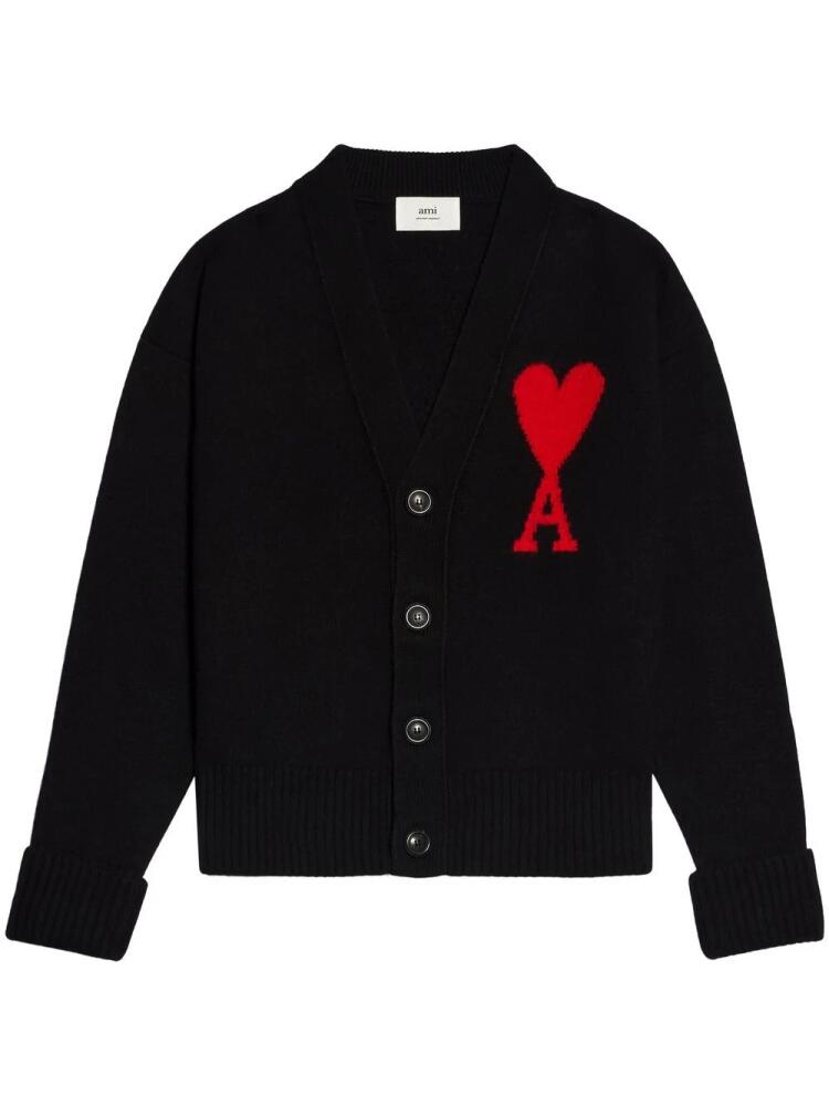 AMI Paris Ami de Coeur cardigan - Black Cover