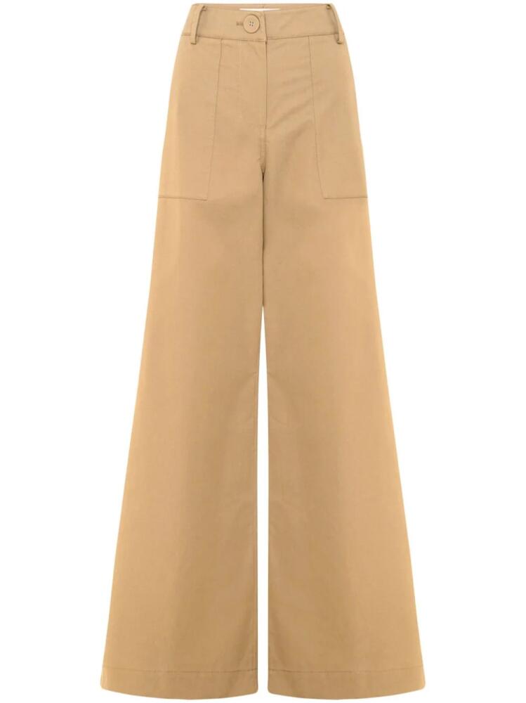 Anna Quan Sloane wide-leg trousers - Brown Cover