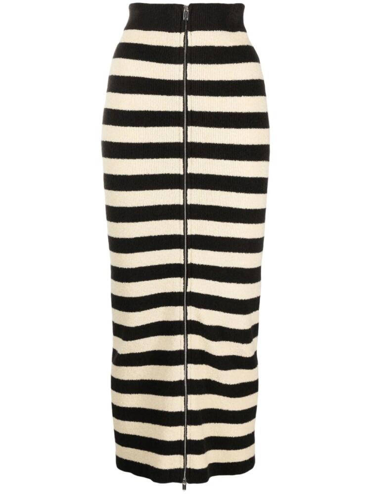 Nanushka Nima striped terry-cloth skirt - Neutrals Cover