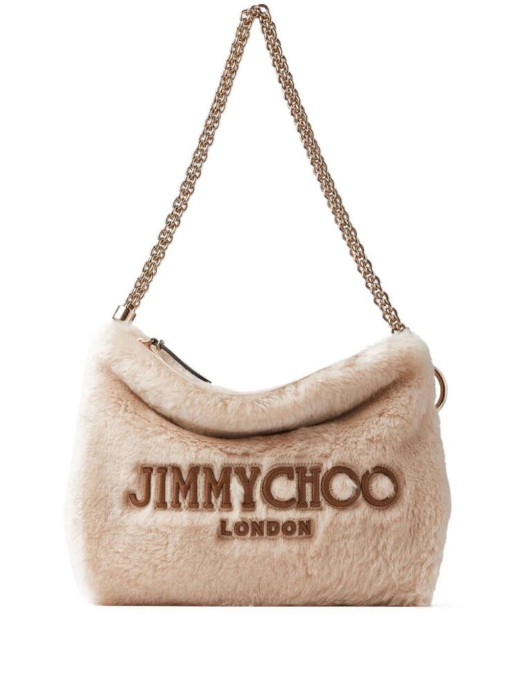 Jimmy Choo Callie faux-fur shoulder bag - Neutrals Cover