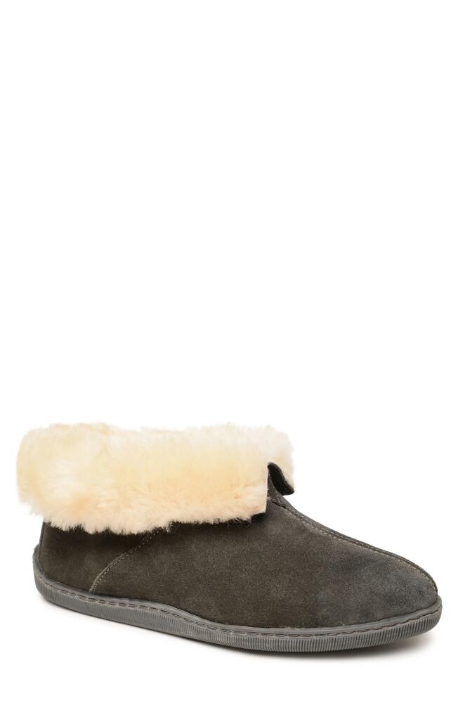 Minnetonka Genuine Shearling Lined Ankle Boot in Charcoal Cover