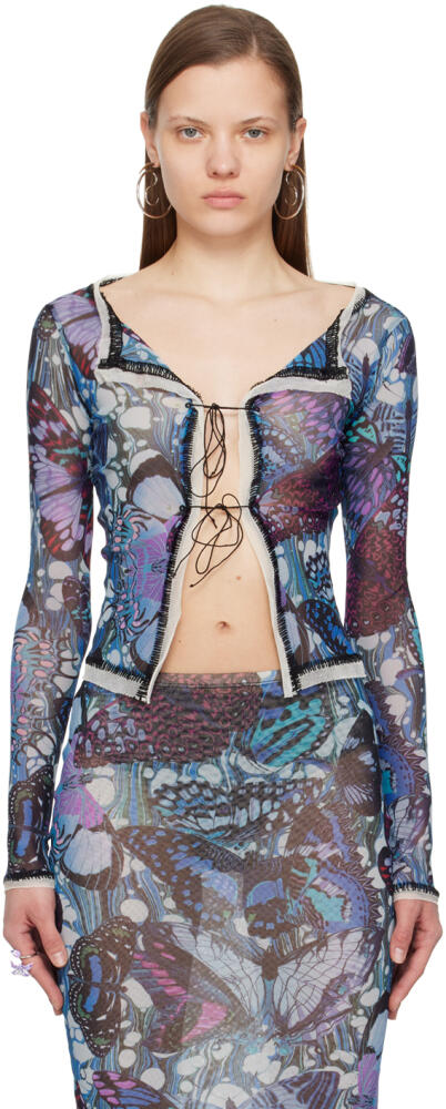 Jean Paul Gaultier Blue Butterfly Cardigan Cover