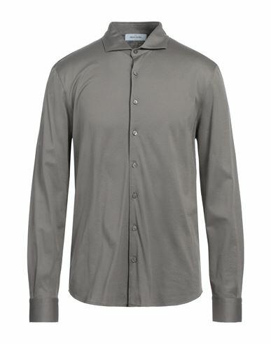 Gran Sasso Man Shirt Lead Cotton Cover