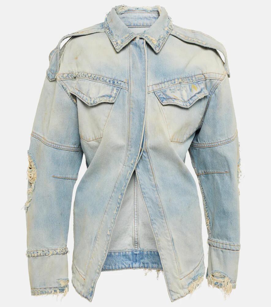 The Attico Distressed denim jacket Cover