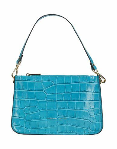 Tuscany Leather Cassandra Pochette Woman Handbag Turquoise Soft Leather Cover