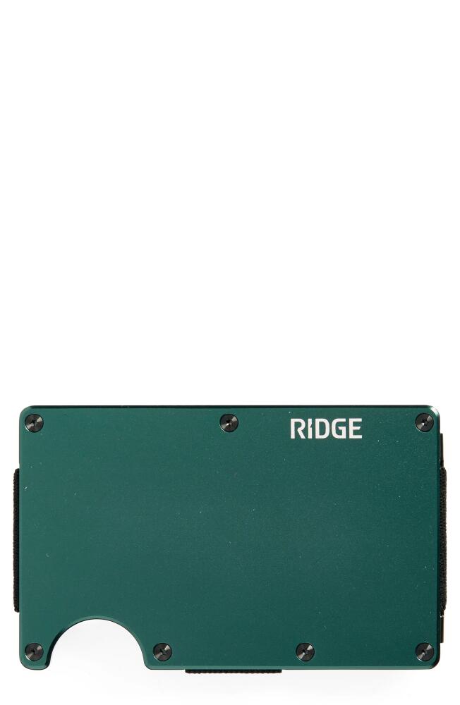 the Ridge RFID-Blocking Aluminum Money Clip Wallet in Forest Green Cover