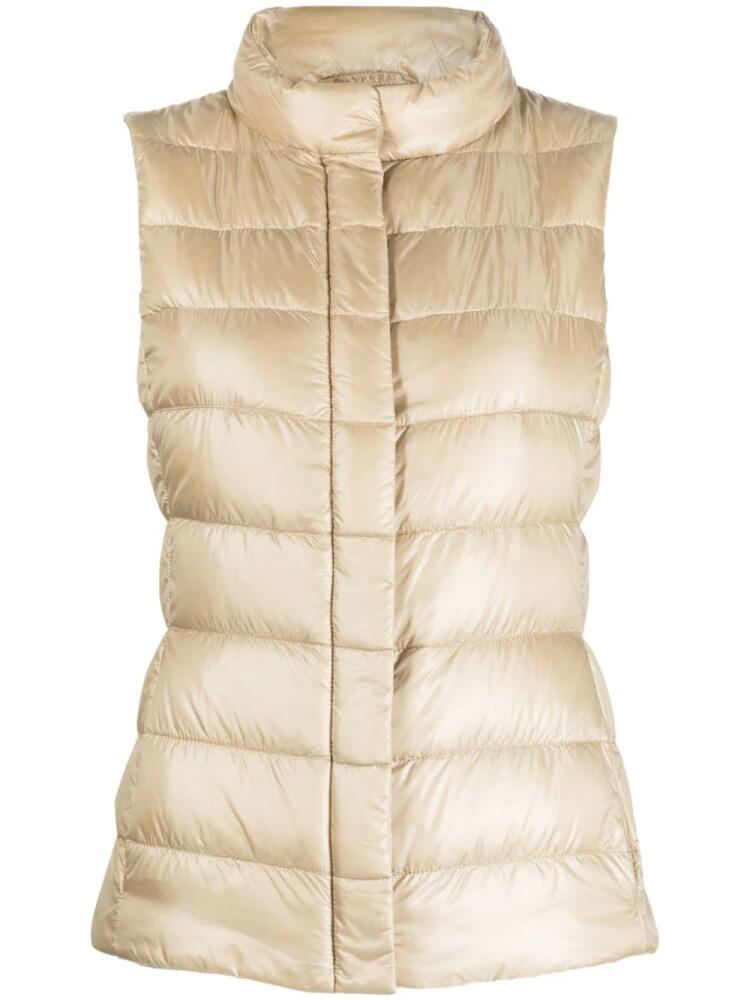 Herno Giulia padded quilted gilet - Neutrals Cover