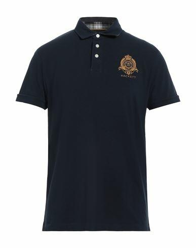 Hackett Man Polo shirt Navy blue Cotton Cover