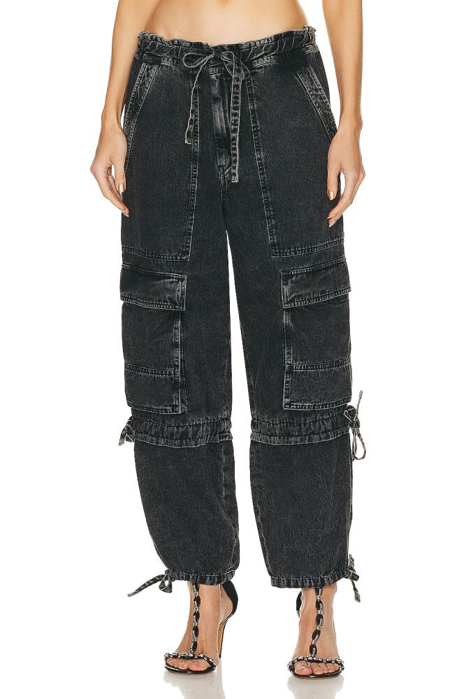 Isabel Marant Etoile Ivy Cargo Pant in Black Cover