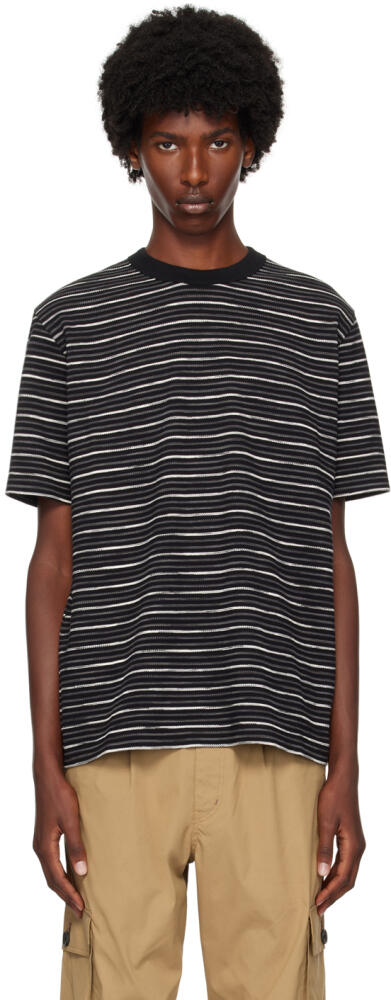 PS by Paul Smith Black Striped T-Shirt Cover