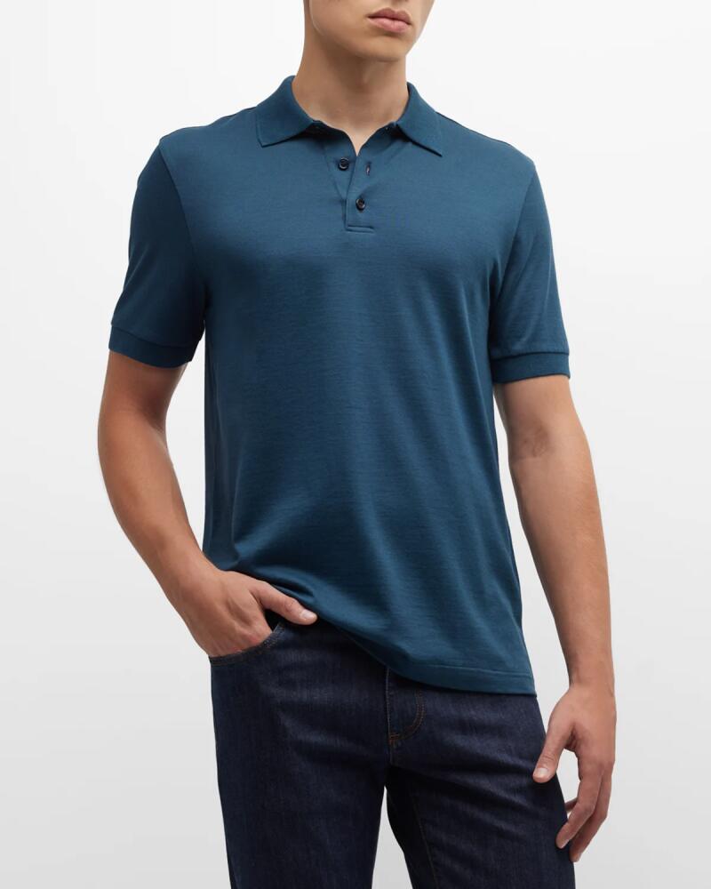 Brioni Men's Cotton Polo Shirt Cover