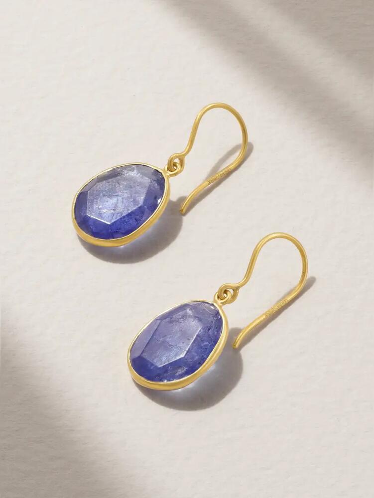 Pippa Small - 18-karat Gold Tanzanite Earrings - One size Cover