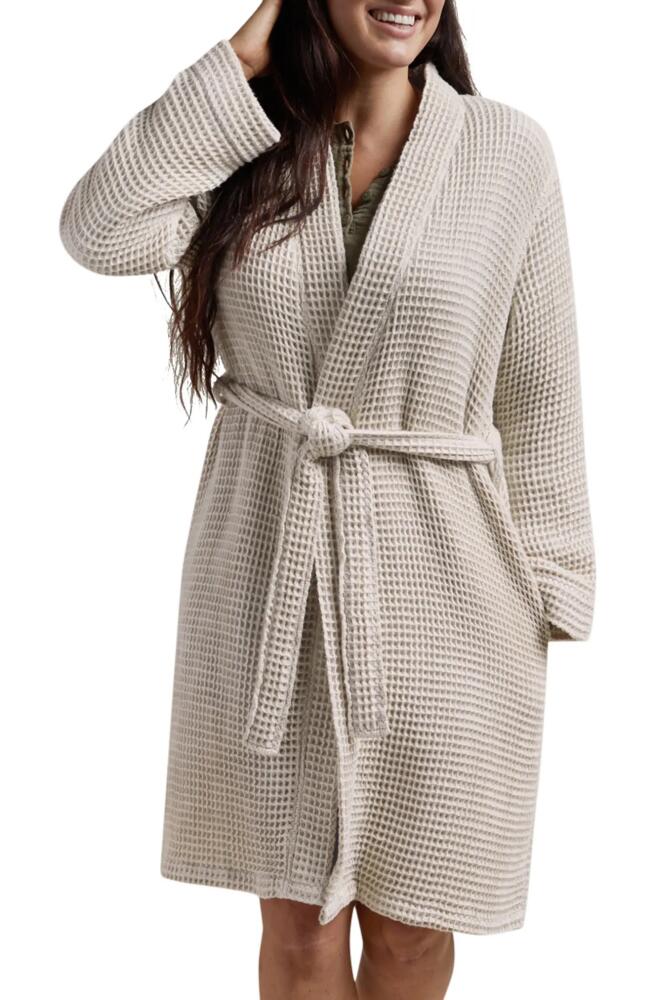 Parachute Gender Inclusive Waffle Knit Cotton Robe in Tan Cover